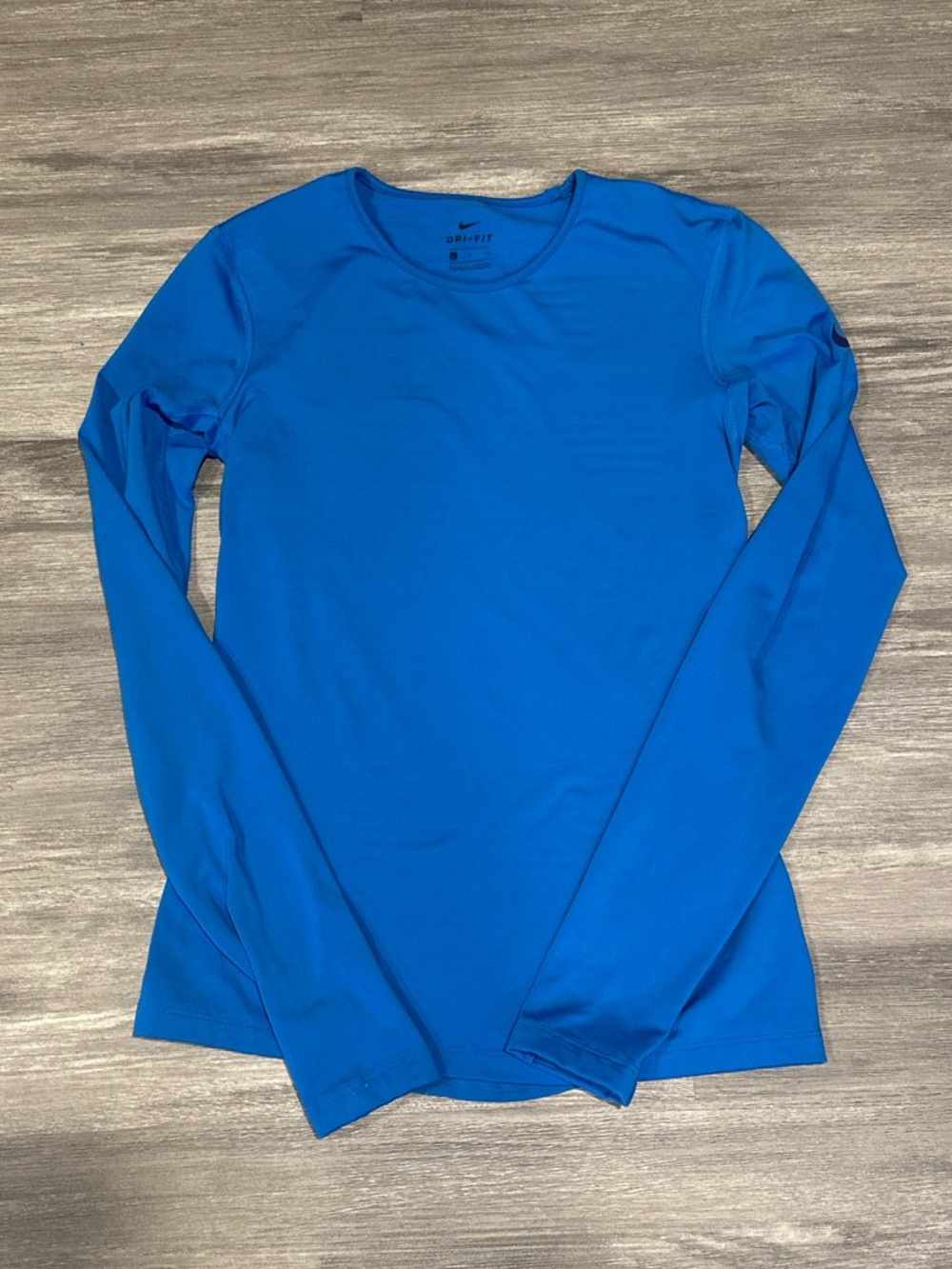 Nike Dri-FIT Women’s Compression Thermal Running Blue Long Sleeve Small